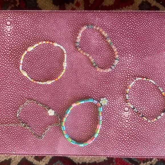 5 piece bracelet stack with assorted patterns - Picture 1 of 8